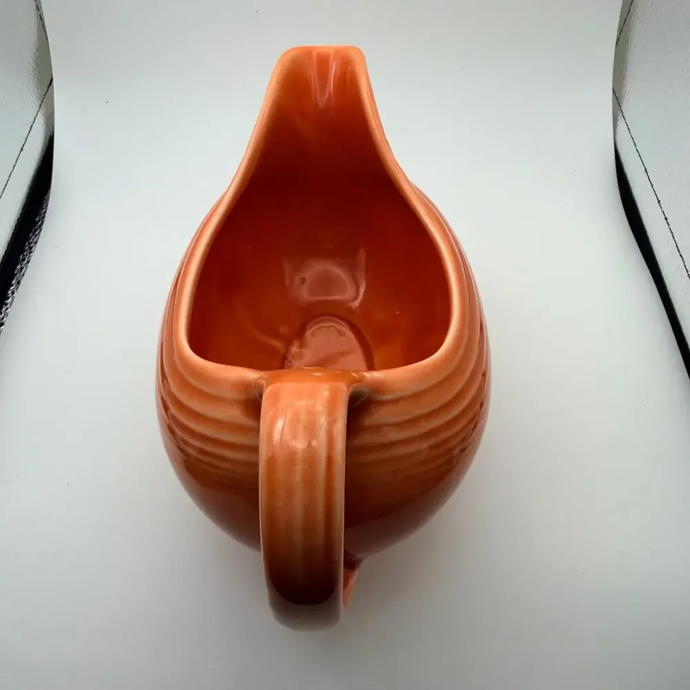 Homer Laughlin Fiesta Fiestaware Orange Gravy Boat Dish